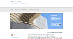 Desktop Screenshot of hirschclosson.com